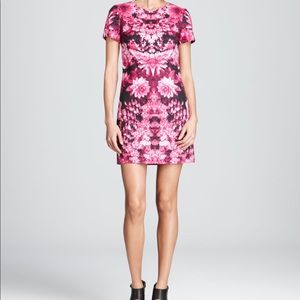 Michael Kors Pink / Black Flower Dress Size 8